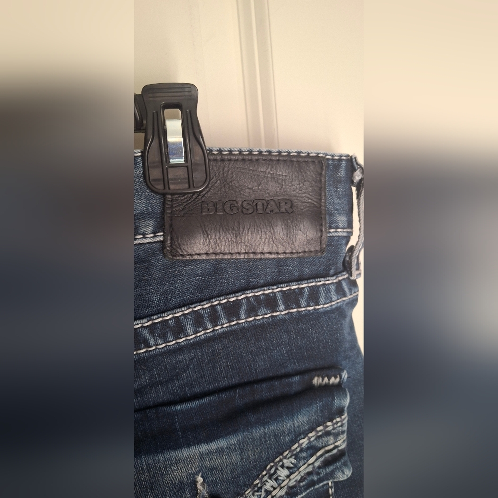 Big Star Pioner Boot Womens Blue Denim Jeans Sz 36R Western - Picture 7 of 11